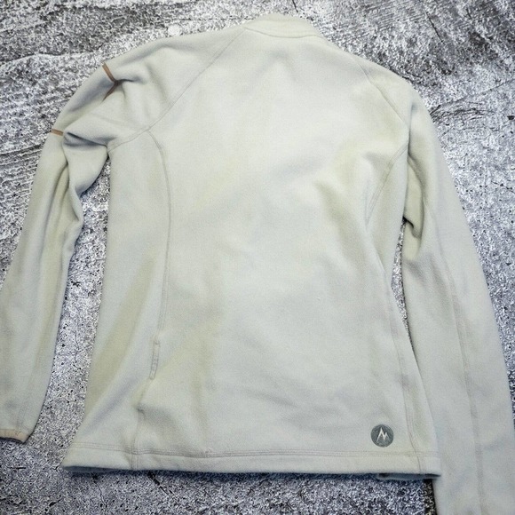 MARMOT Mens Jacket M Fleece Lightweight Sweater Layer Grey Long Sleeves Outdoors - Picture 14 of 15